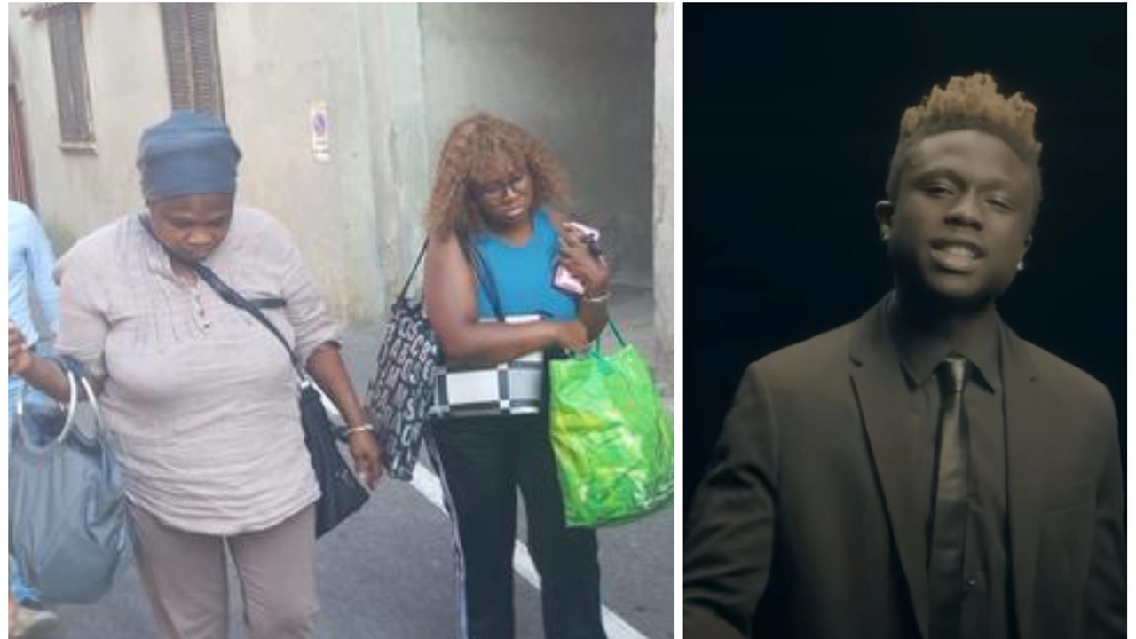 La sorella, a destra, e la madre dell’italo maliano Moussa Sangare, accusato di aver ucciso Sharon Verzeni a Terno d’Isola La sorella, a destra, e la madre dell’italo maliano Moussa Sangare, accusato di aver ucciso Sharon Verzeni a Terno d’Isola