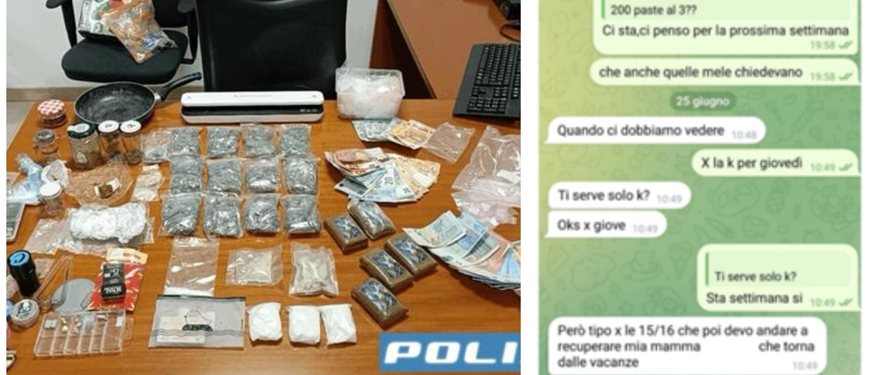 “Mi servono 200 paste”. Spaccio di droga gestito via Telegram da giovanissimi: due arresti