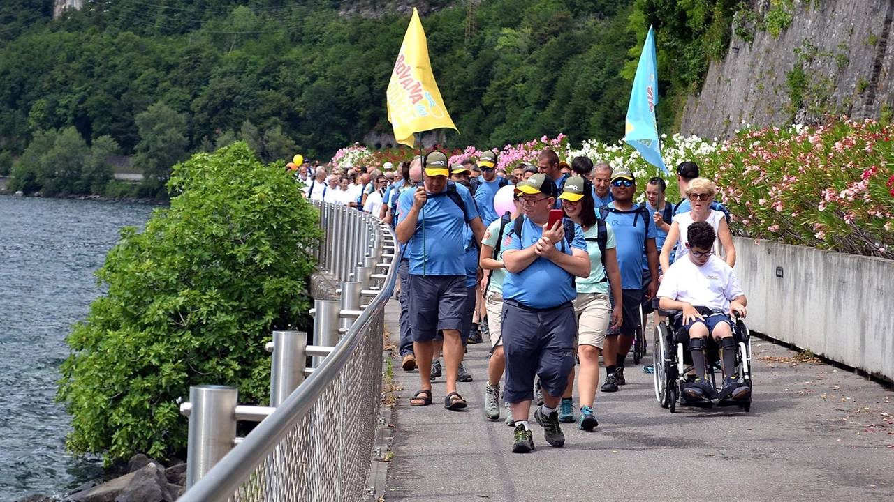 I partecipanti della sezione Arcobaleno di Mandello hanno percorso 70 chilometri in cinque giorni I partecipanti della sezione Arcobaleno di Mandello hanno percorso 70 chilometri in cinque giorni