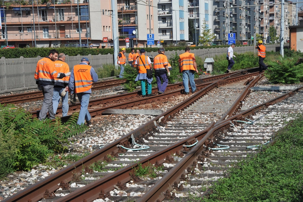 Lavori sulla linea verde della metropolitana