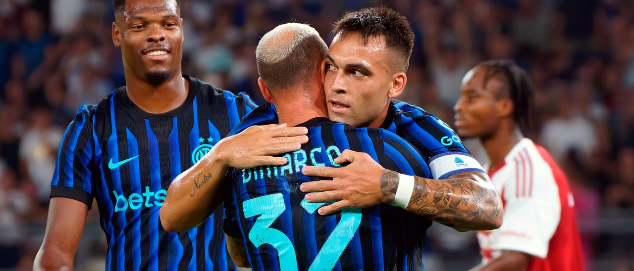 Inter, buona prova con l’Olympiacos: in gol Dimarco (che si fa male) e Thuram