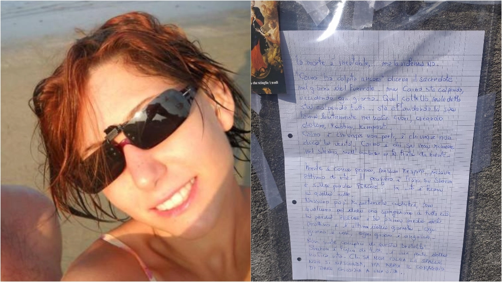 Sharon Verzeni e la lettera anonima apparsa nel luogo dell'omicidio Sharon Verzeni e la lettera anonima apparsa nel luogo dell'omicidio