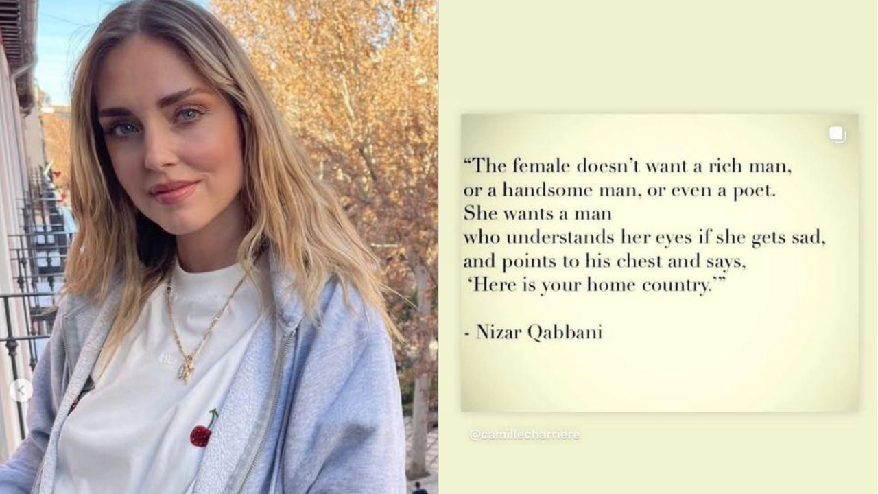 Chiara Ferragni e il post Instagram con una poesia pubblicato durante la serata finale del Festival di Sanremo 2025