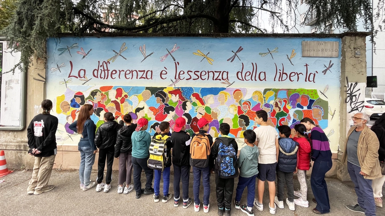 Il murales dei bambini di Spazio Libellula Il murales dei bambini di Spazio Libellula