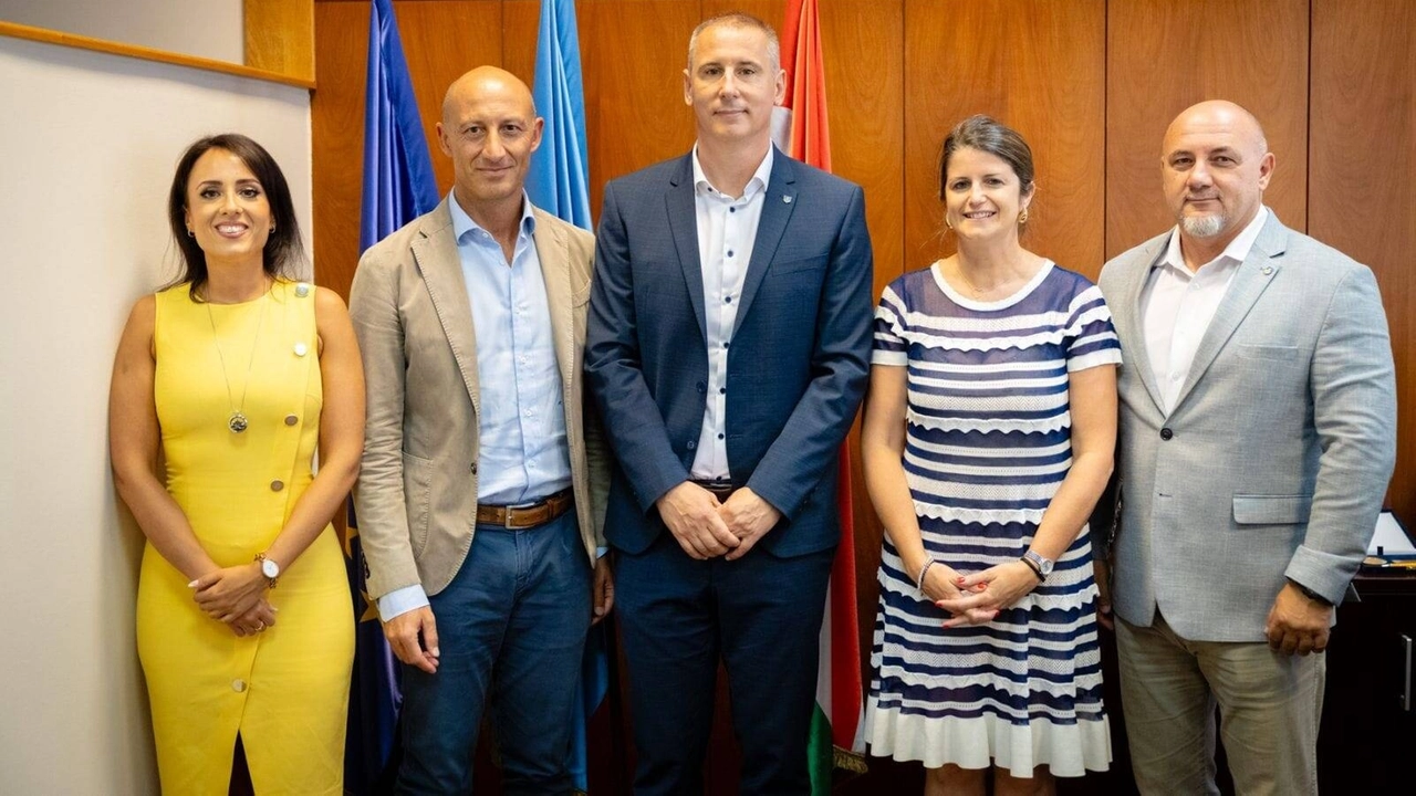 Kata Tüttő, Mauro Gattinoni, András Nemény, sindaco di Szombathely, Maria Sacchi