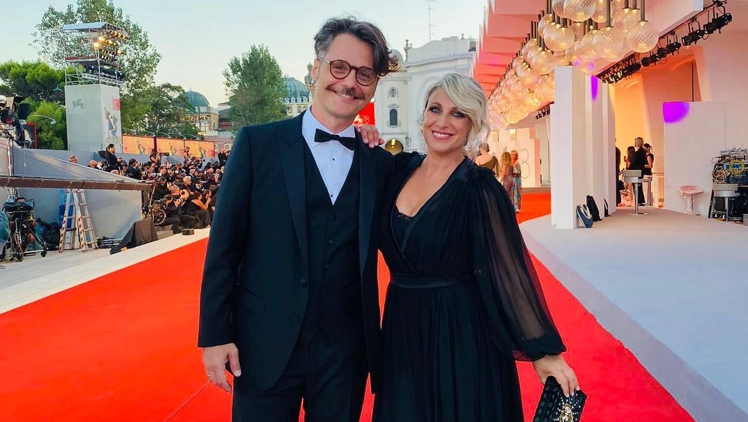 Angelo Pisani e Katia Follesa sul red carpet del Festival di Venezia qualche anno fa