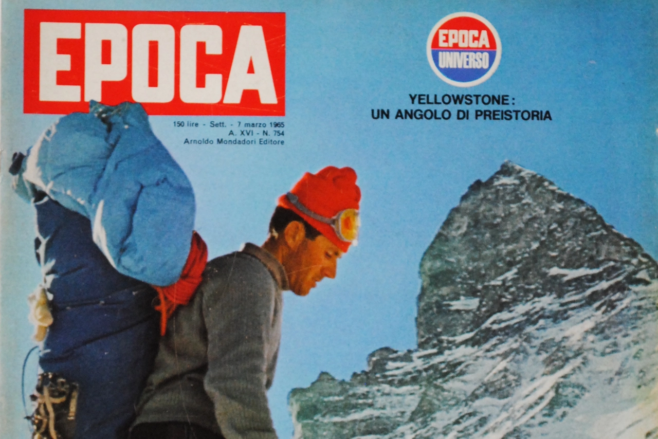 La copertina di Epoca dedicata alla storica impresa compiuta da Bonatti