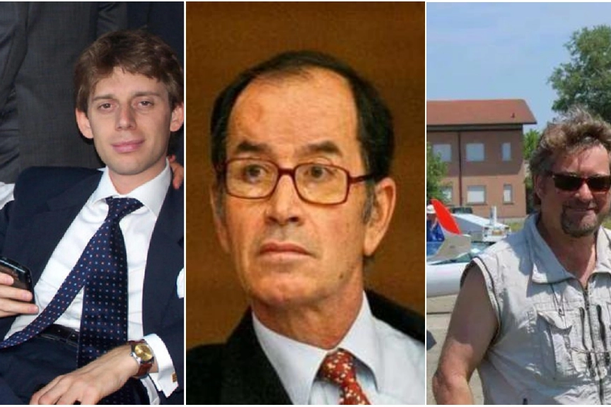 Le vittime, da sinistra l’avvocato Lorenzo Alberto Claris Appiani, il giudice Fernardo Ciampi e Giorgio Erba