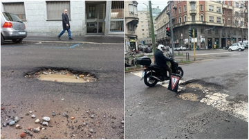 Emergenza buche a Milano: la mappa delle strade più disastrate dopo la pioggia
