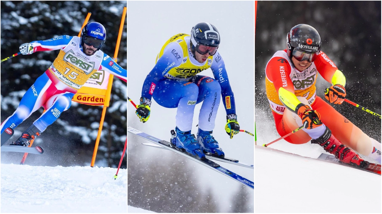 Cyprien Sarrazin, Pietro Zazzi e Gino Caveziel: i tre sciatori caduti rovinosamente sulla pista Stelvio in Coppa del Mondo Cyprien Sarrazin, Pietro Zazzi e Gino Caveziel: i tre sciatori caduti rovinosamente sulla pista Stelvio in Coppa del Mondo