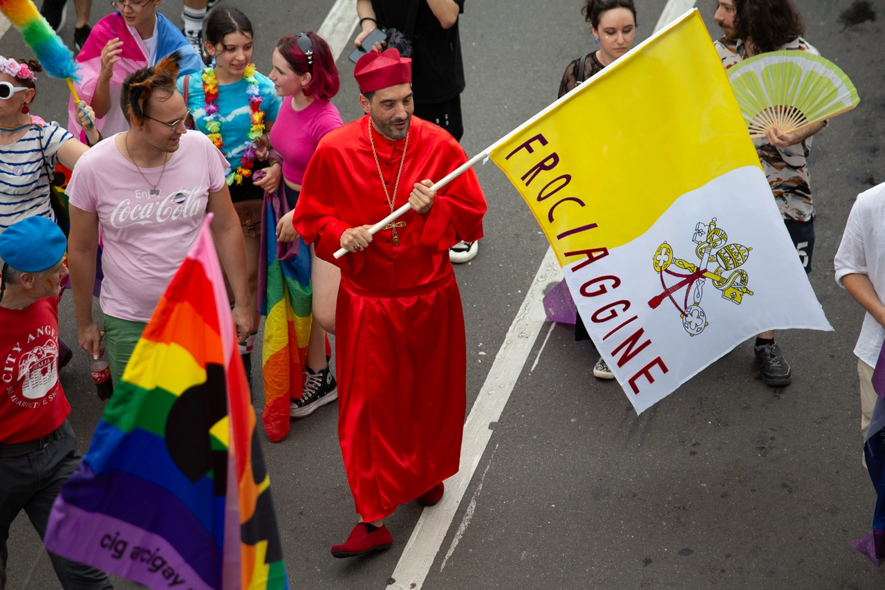 PRIDE 2024  MILANO, 29 GIUGNO 2024, ANSA/DAVIDE CANELLA