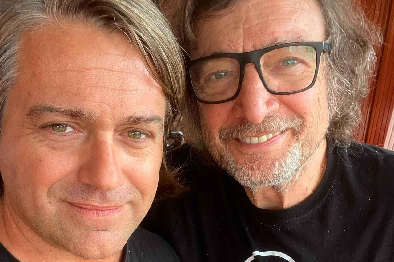 Patrick Ray Pugliese con Claudio Cecchetto