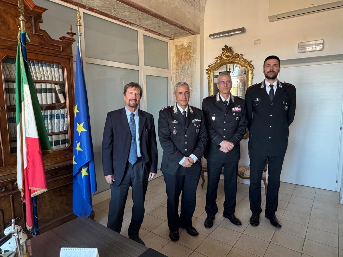 Pavia, il comandate provinciale dei carabinieri trasferito a Roma. Tour di saluti alle istituzioni