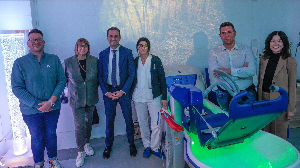 Un momento dell’inaugurazione di ieri all’Hospice di Casalpusterlengo Un momento dell’inaugurazione di ieri all’Hospice di Casalpusterlengo