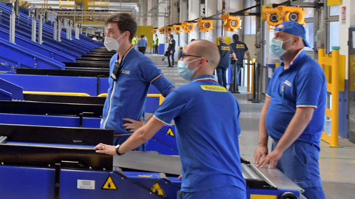 Il magazzino di Poste Italiane di Vidigulfo Il magazzino di Poste Italiane di Vidigulfo