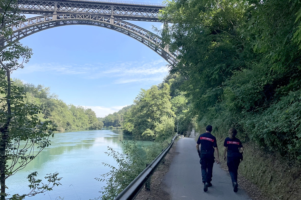 Uno scorcio suggestivo dello storico ponte, alto 85 metri e lungo 275