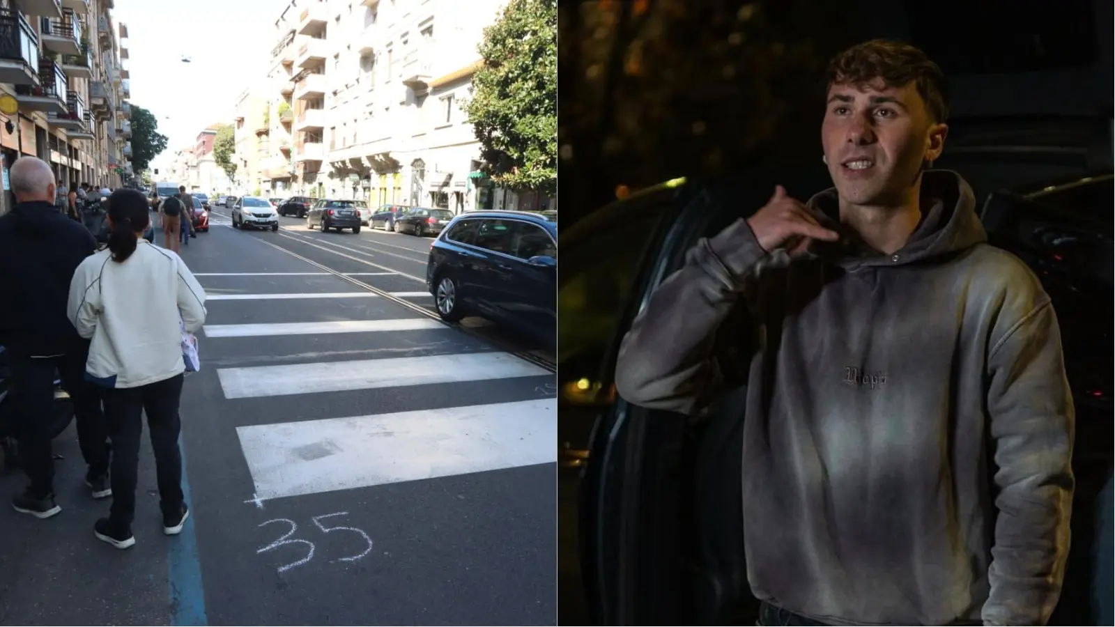 Morto Matteo Barone, il 25enne investito sulle strisce pedonali e sbalzato di 37 metri: al volante un poliziotto fuori servizio