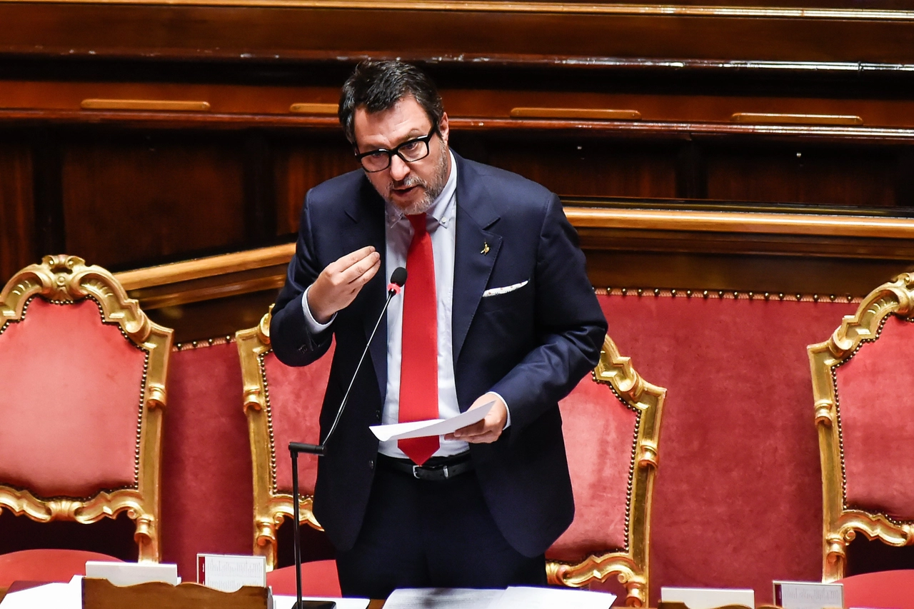 Il segretario leghista Matteo Salvini