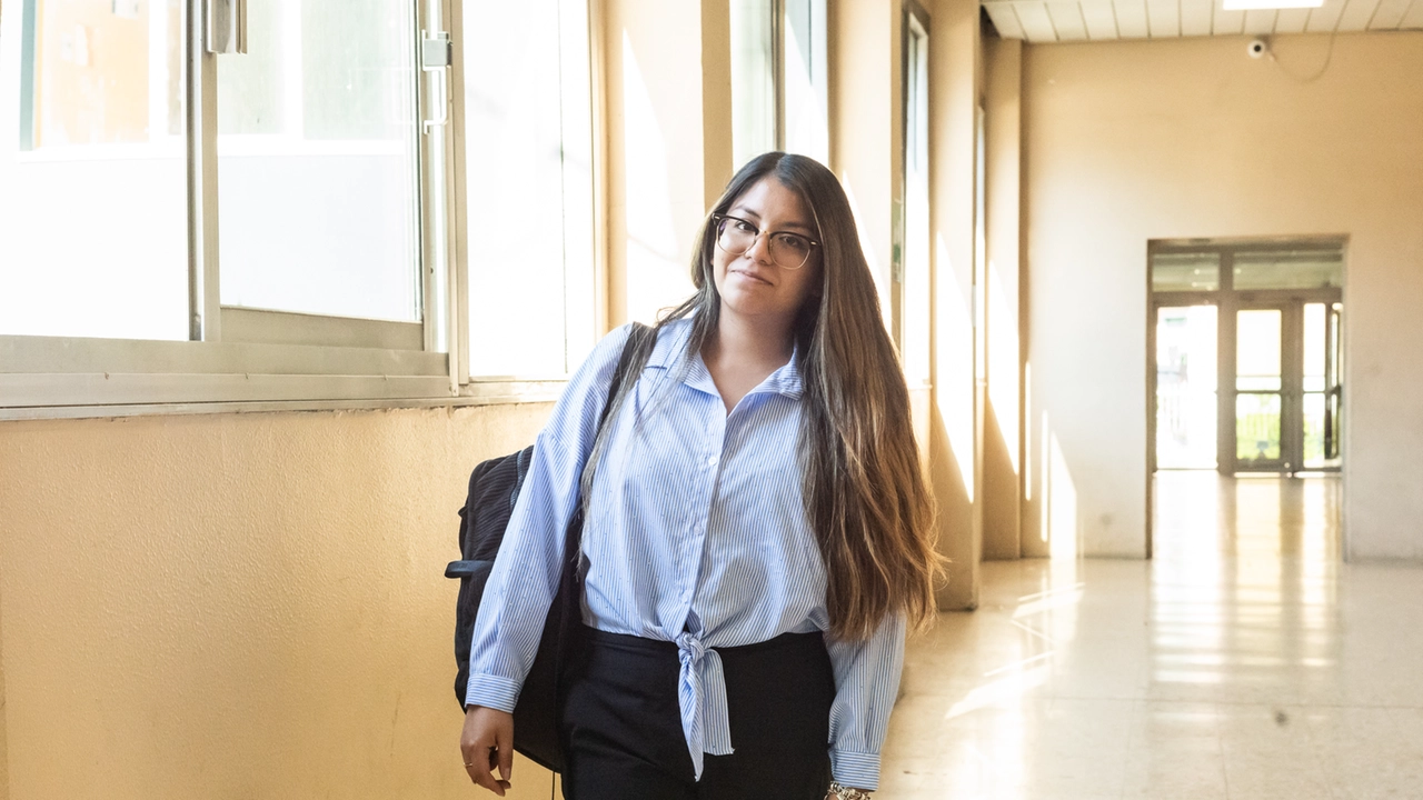 Ana Patricia Sanchez 28 anni al termine degli esami all’istituto Molinari