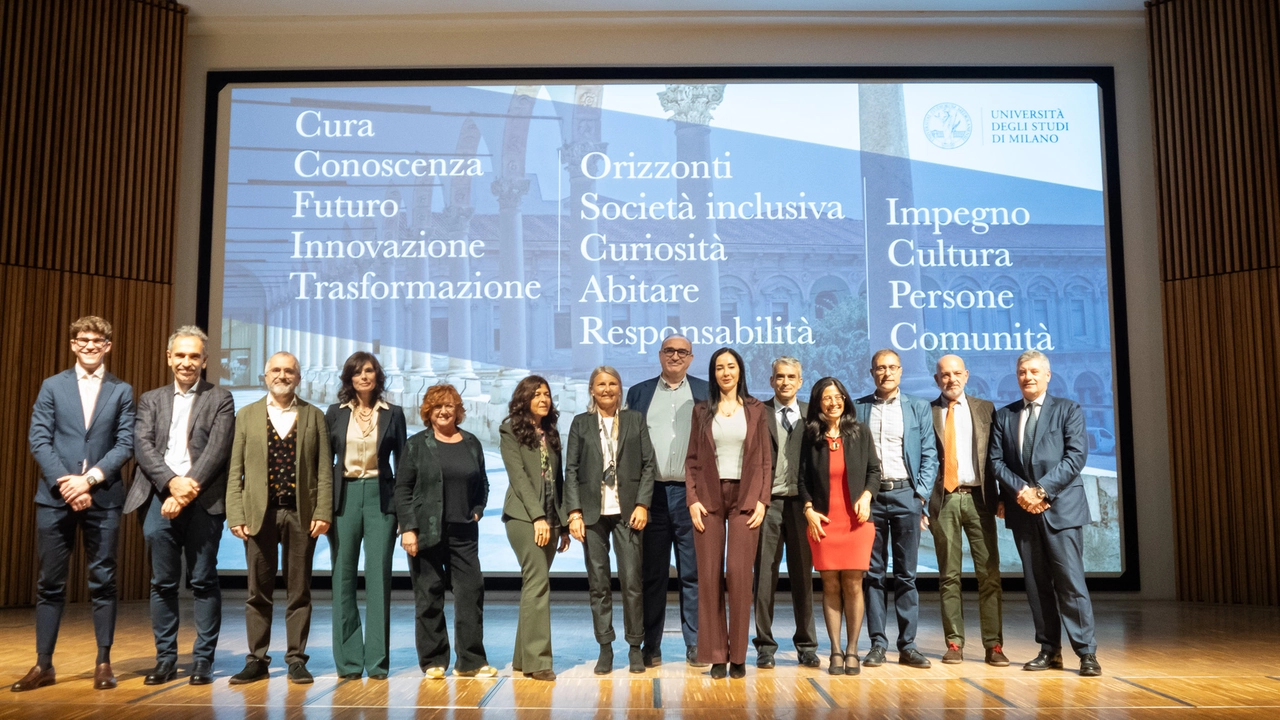 La presentazione alla città della nuova governance guidata dalla rettrice Marina Brambilla, che traghetterà la Statale fino al 2030 La presentazione alla città della nuova governance guidata dalla rettrice Marina Brambilla, che traghetterà la Statale fino al 2030