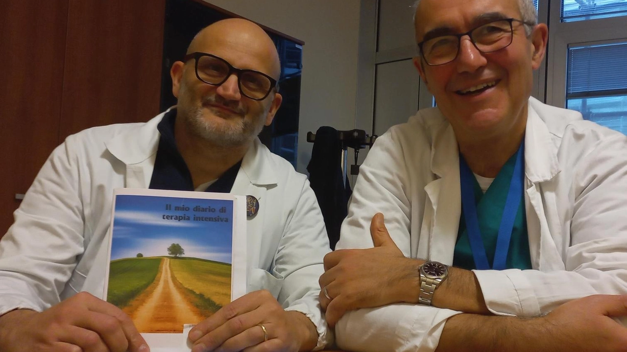 Alberto Lucchini, coordinatore della terapia intensiva generale, con Giuseppe Foti, direttore della terapia intensiva Alberto Lucchini, coordinatore della terapia intensiva generale, con Giuseppe Foti, direttore della terapia intensiva
