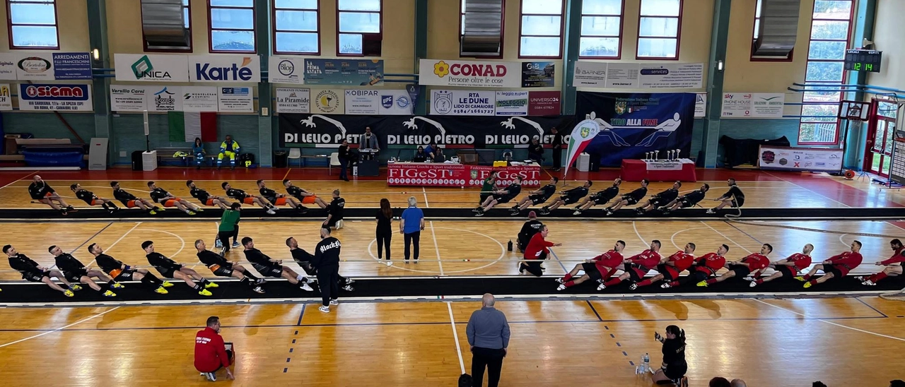 Campionato italiano di tiro alla fune. Team Valtellina, muscoli di bronzo