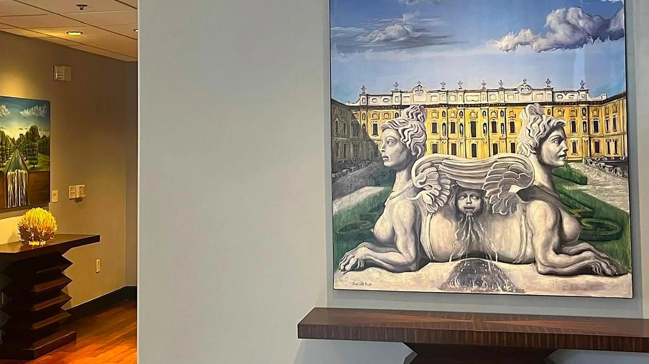 La mostra di Riccardo Rossati "Villa Arconati e mondi immaginari" incanta Dallas con opere che fondono l'incantevole villa di Bollate a visioni surreali. L'artista, con formazione rinascimentale ed espressionista, riscuote successo internazionale. La mostra di Riccardo Rossati "Villa Arconati e mondi immaginari" incanta Dallas con opere che fondono l'incantevole villa di Bollate a visioni surreali. L'artista, con formazione rinascimentale ed espressionista, riscuote successo internazionale.