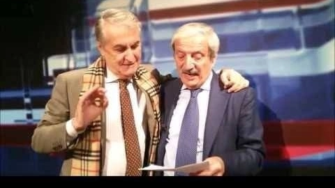 Elio Corno e Tiziano Crudeli (Frame video X)