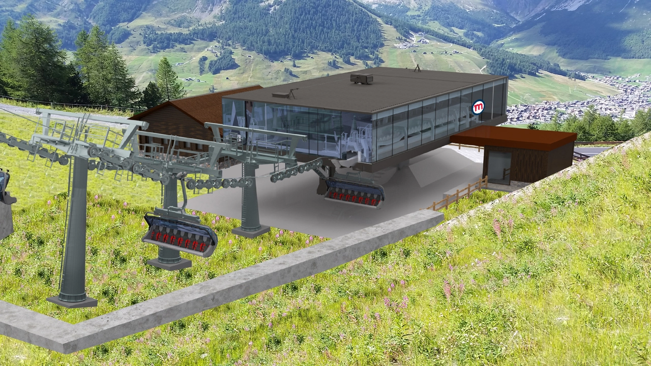 Aspettando le Olimpiadi di Milano-Cortina con le gare di snowboard e sci freestyle a fine novembre è prevista la fine dei lavori. Nella foto il rendering Aspettando le Olimpiadi di Milano-Cortina con le gare di snowboard e sci freestyle a fine novembre è prevista la fine dei lavori. Nella foto il rendering