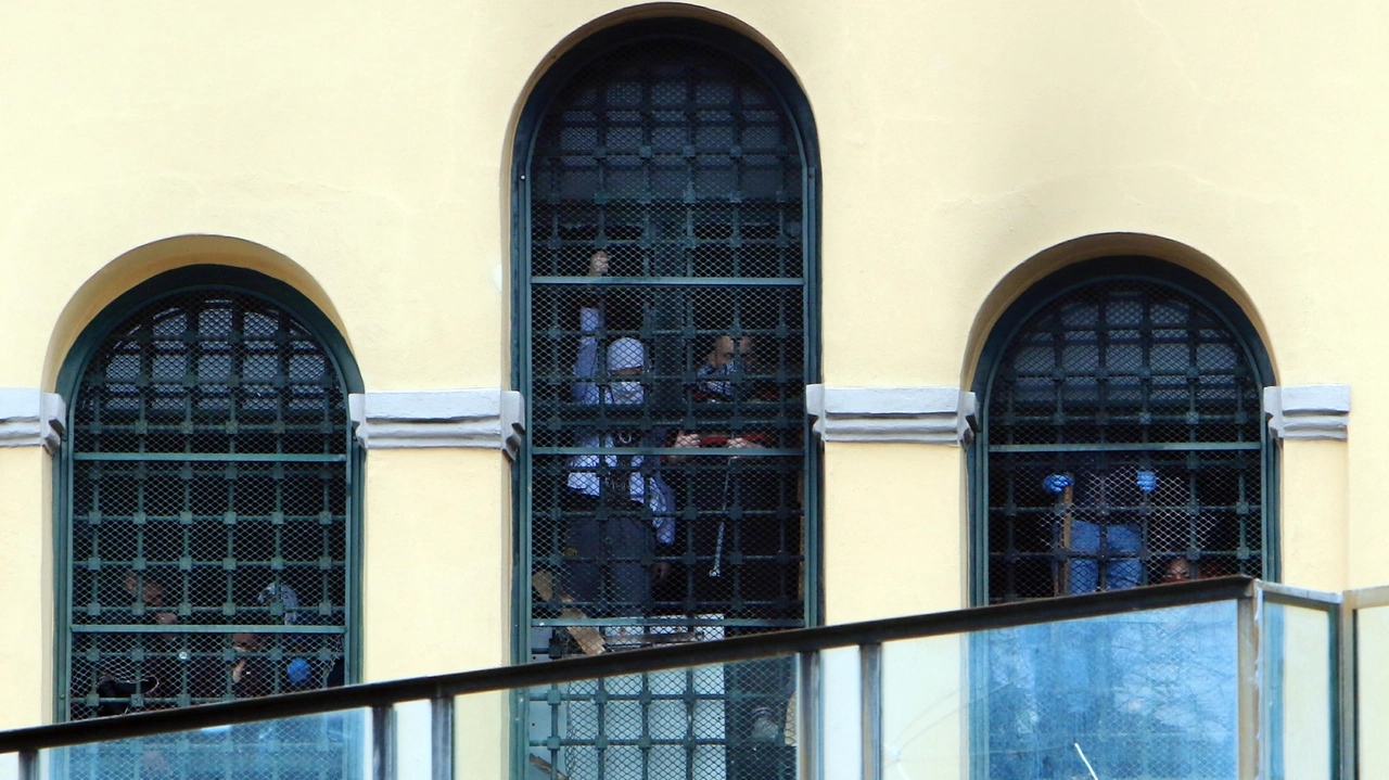 Una protesta a San Vittore Una protesta a San Vittore