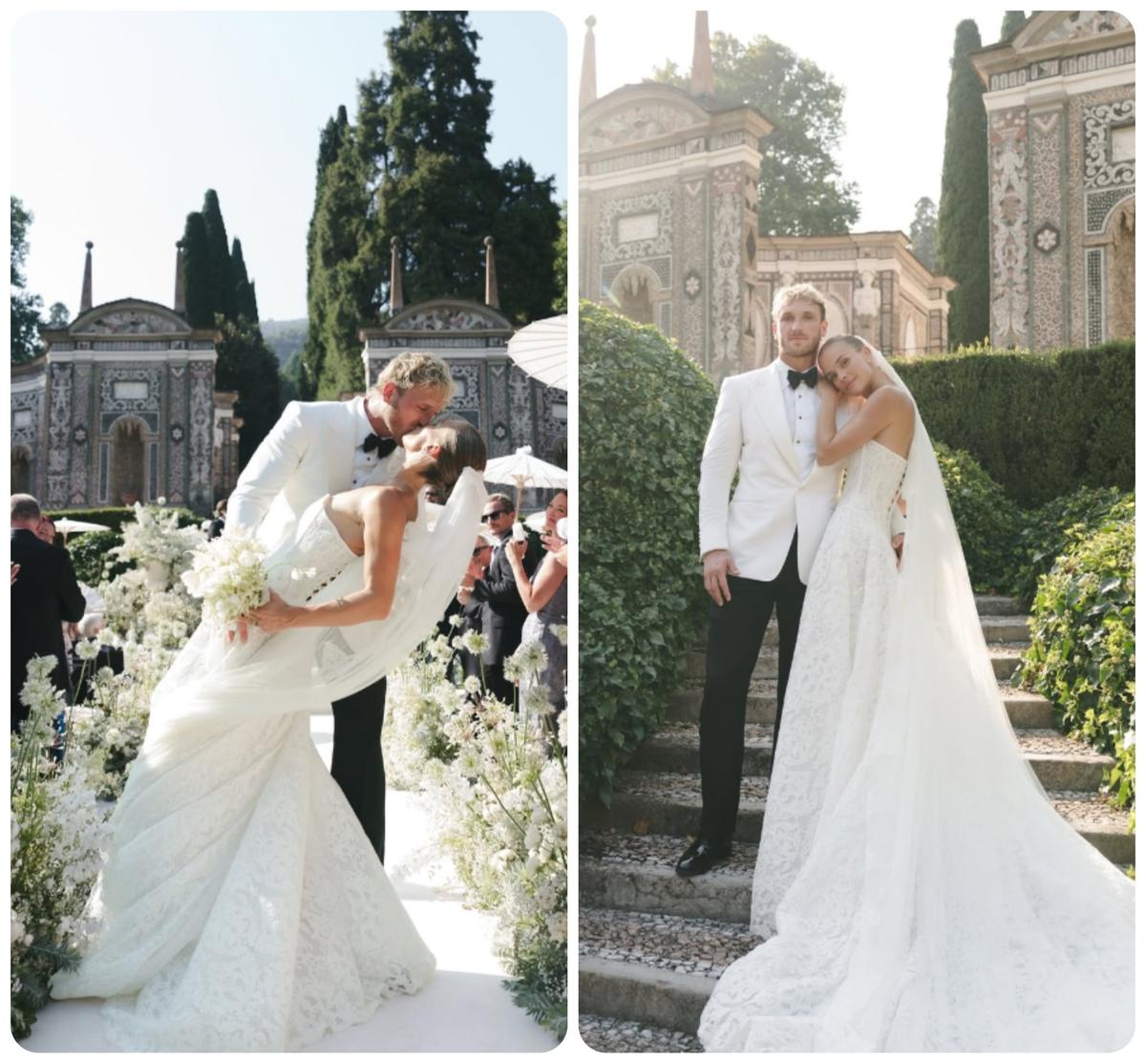 Matrimonio vip sul Lago di Como, Logan Paul e Nina Agdal hanno detto “sì”: dove, abiti e invitati