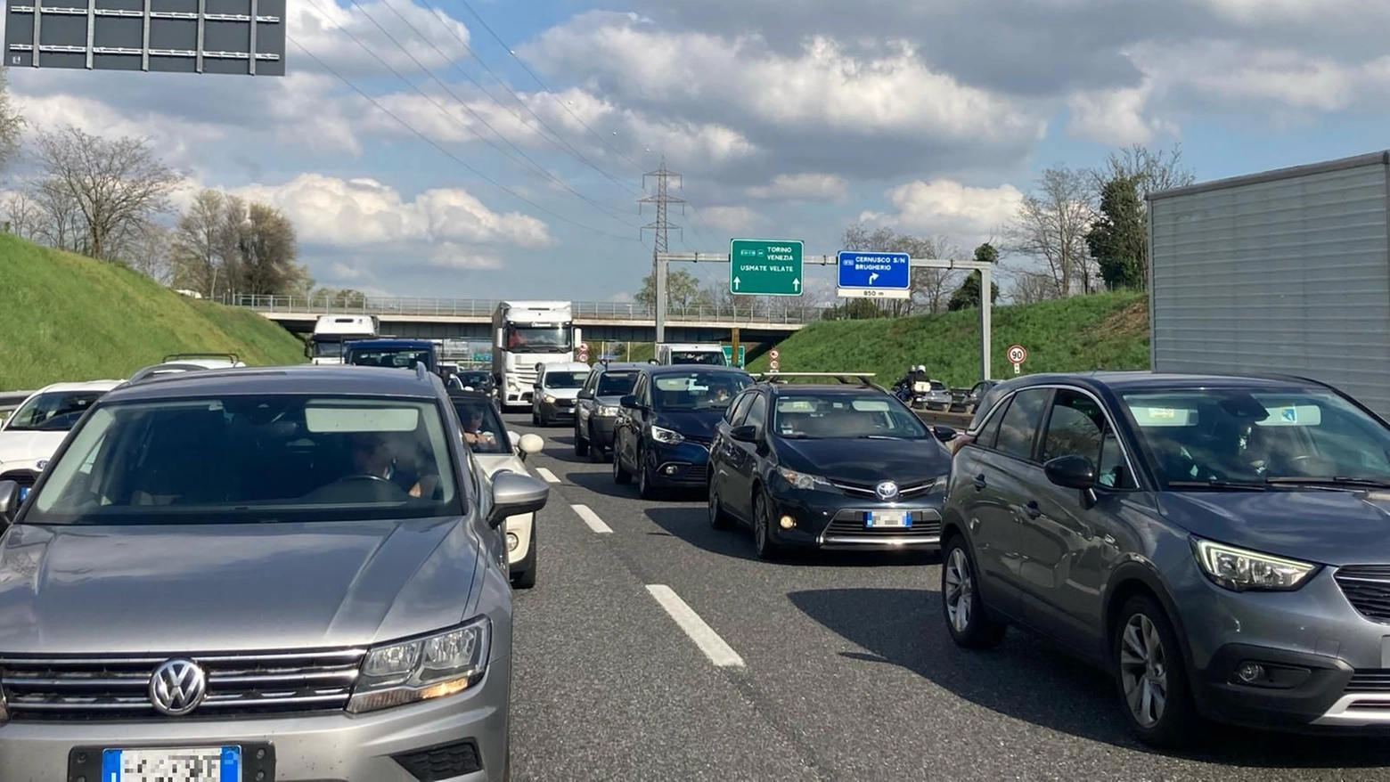 Traffico per incidente in Tangenziale Est