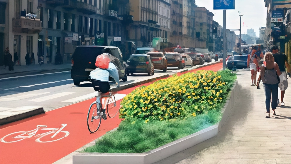 A sinistra, un rendering di corso Buenos Aires al termine dei lavori che inizieranno questa mattina e dureranno quasi due anni A sinistra, un rendering di corso Buenos Aires al termine dei lavori che inizieranno questa mattina e dureranno quasi due anni