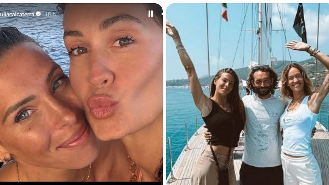 Giulia Calcaterra e Helena Prestes insieme alle Isole Eolie (Frame video storie Instagram Giulia Calcaterra) Giulia Calcaterra e Helena Prestes insieme alle Isole Eolie (Frame video storie Instagram Giulia Calcaterra)