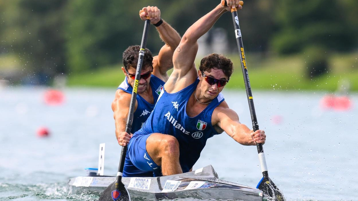 Prova in rimonta e miglior tempo complessivo delle semifinali per Carlo Tacchini e Gabriele Casadei nel C2 500 Prova in rimonta e miglior tempo complessivo delle semifinali per Carlo Tacchini e Gabriele Casadei nel C2 500