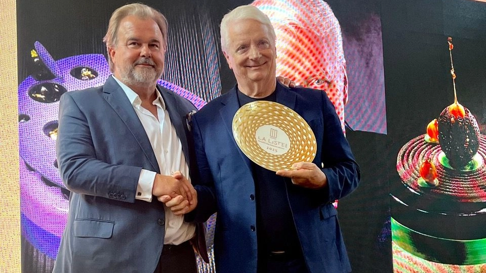Iginio Massari con Pierre Herme La List Award