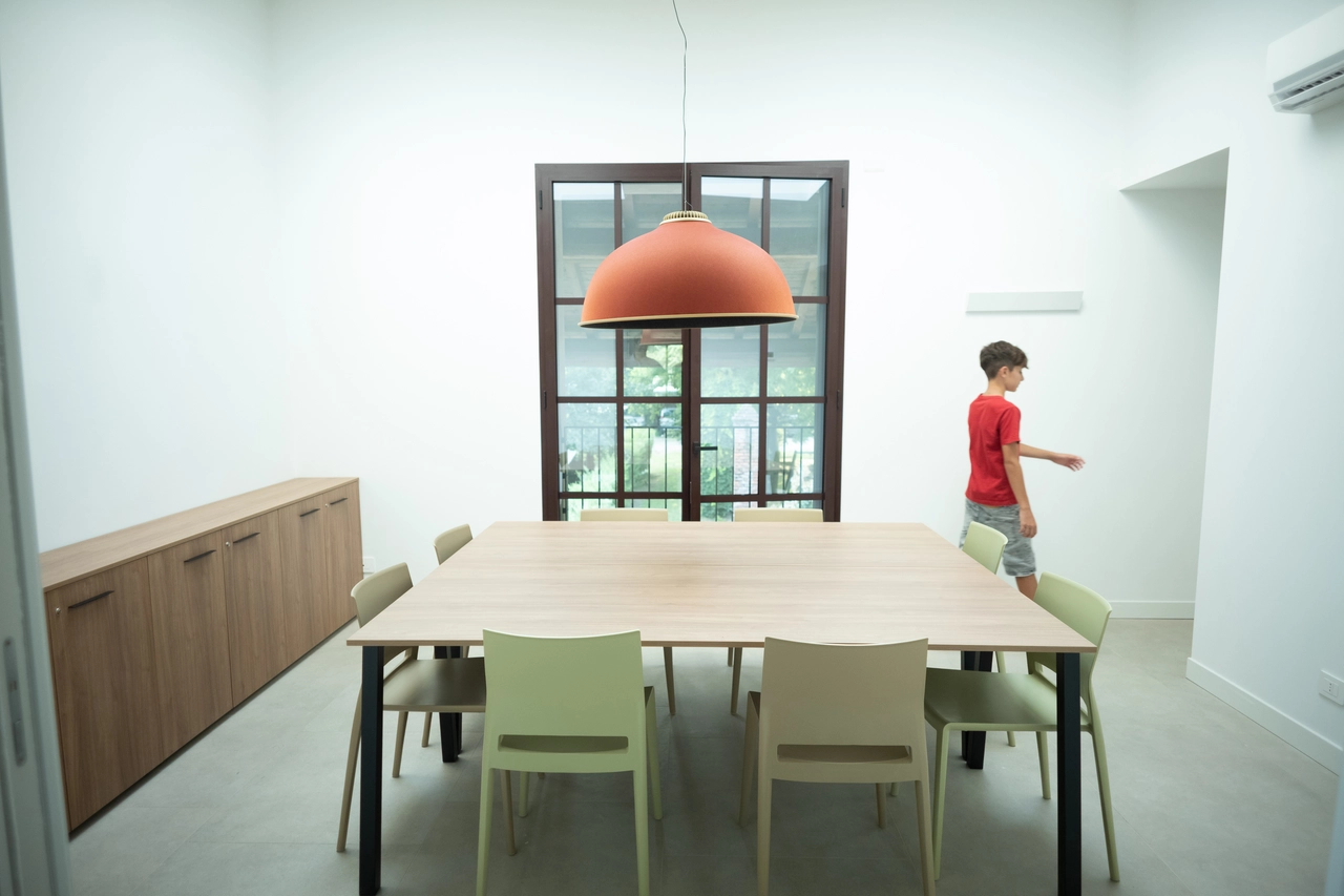x CERRI 'APRIAMO LE PORTE' In via Corelli inaugurata la casa famiglia di MDM MILANO, 12 GIUGNO 2025, ANSA/DAVIDE CANELLA