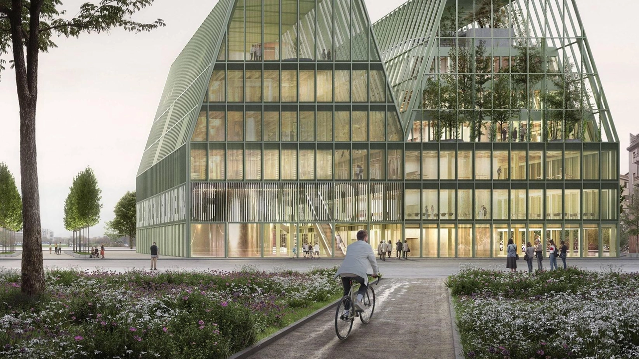 Rendering della Beic, il maxi progetto finito al centro dell’inchiesta della Pocura