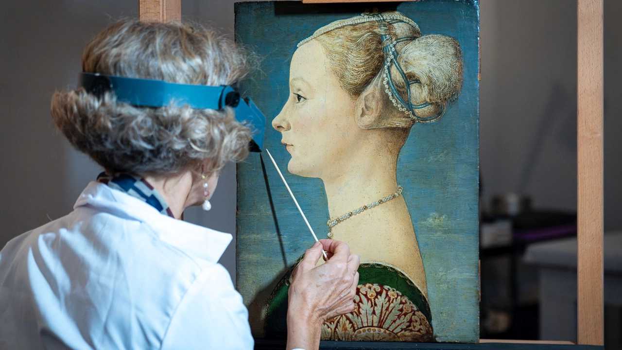 Il restauro della Dama del Pollaiolo Il restauro della Dama del Pollaiolo