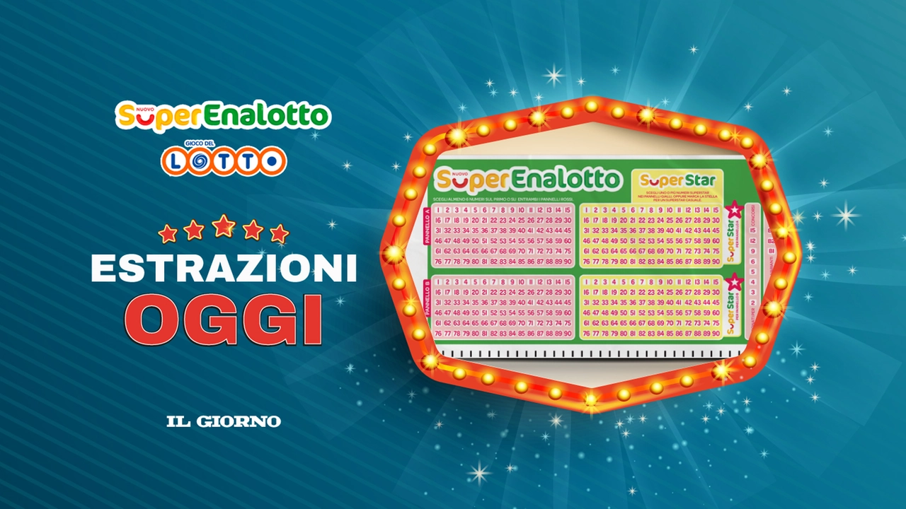 L'estrazione di oggi di SuperEnalotto. Lotto e 10eLotto L'estrazione di oggi di SuperEnalotto. Lotto e 10eLotto