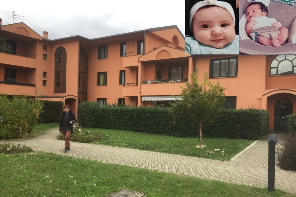 La casa della mamma di Pedrengo e i due bimbi, Alice e Mattia Zorzi