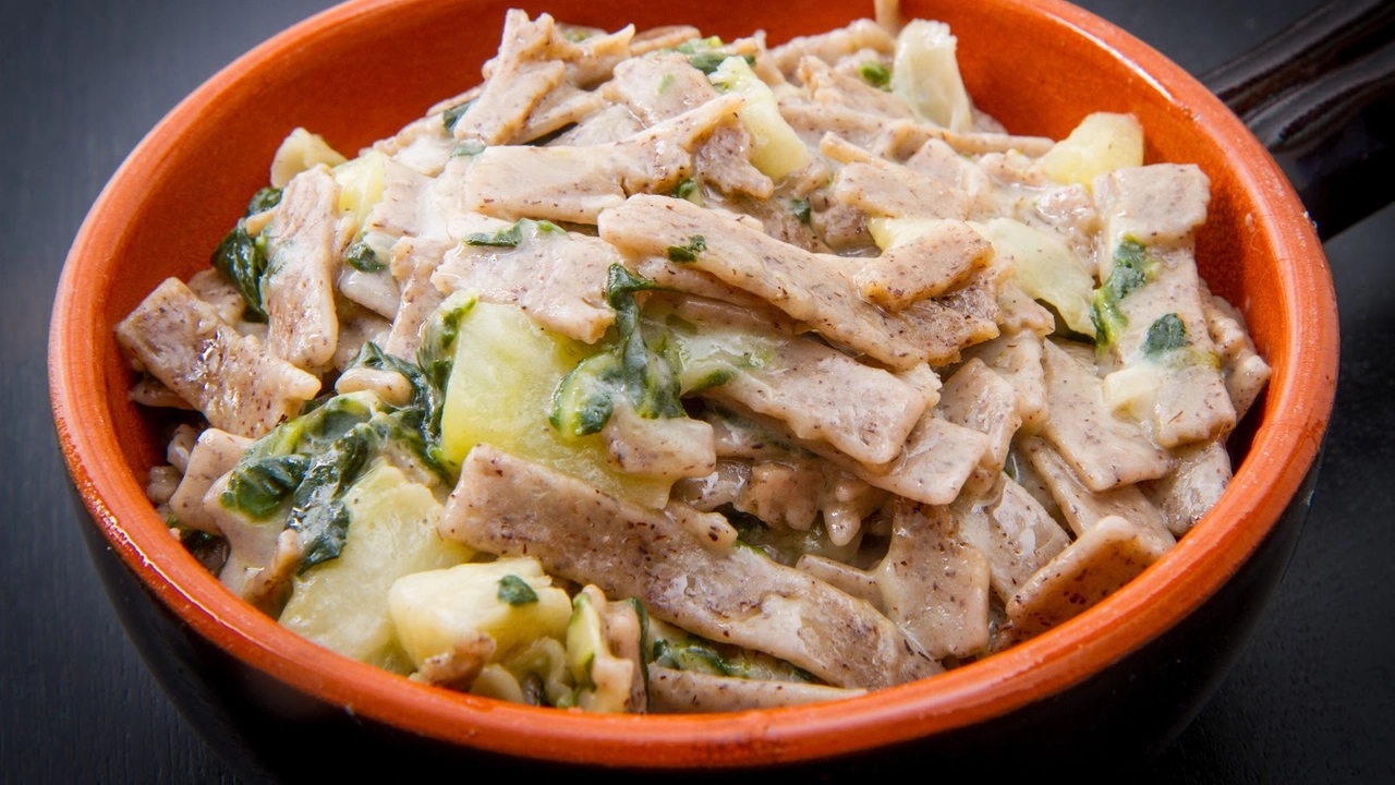 Un piatto di pizzoccheri alla Sagra della Valtellina a Sedriano Un piatto di pizzoccheri alla Sagra della Valtellina a Sedriano