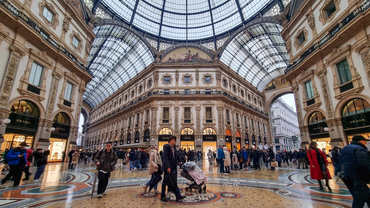 La Galleria Vittorio Emanuele vista dall’alto