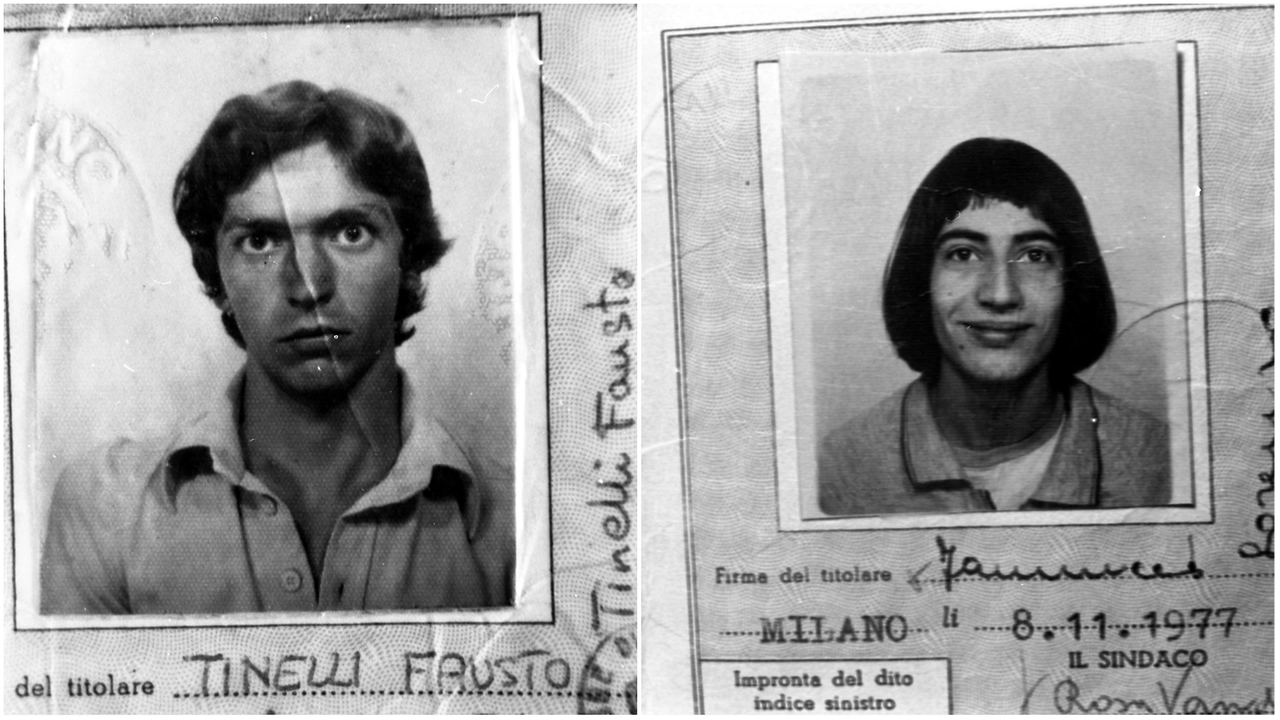 Le carte d'identità di Fausto Tinelli e Lorenzo "Iaio" Iannucci, militanti del centro sociale Leoncavallo, uccisi nel marzo del 1978 Le carte d'identità di Fausto Tinelli e Lorenzo "Iaio" Iannucci, militanti del centro sociale Leoncavallo, uccisi nel marzo del 1978