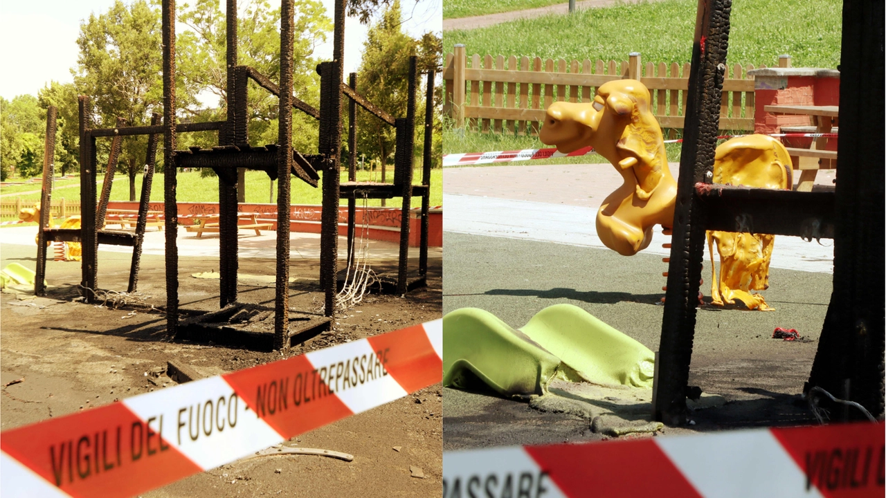 Parchetto devastato a Milano