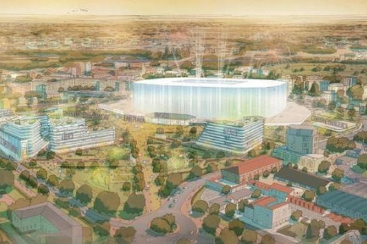 Il rendering del progetto del nuovo stadio di Milan e Inter a San Siro disegnato dall’archistar lord Norman Foster