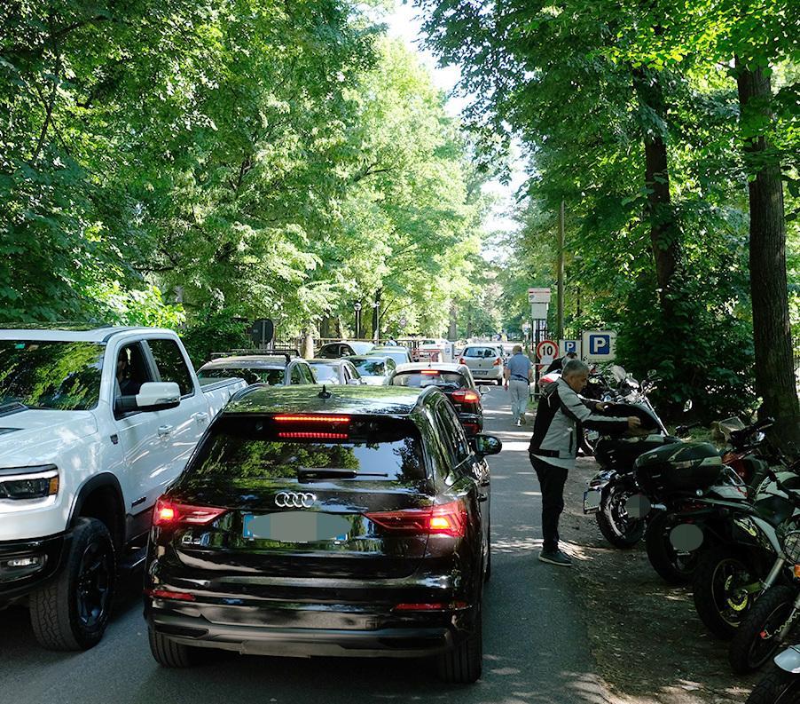 il parco al test del traffico vigili e ritocchi ai semafori