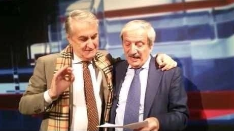 Elio Corno e Tiziano Crudeli (Frame video X)