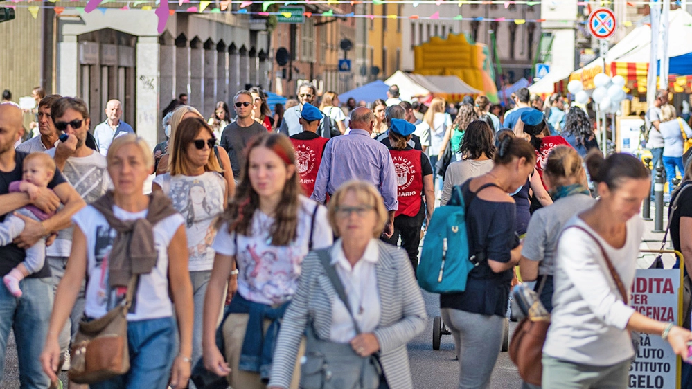 Alla festa nel cuore del capoluogo orobico sono attese oggi migliaia di persone Alla festa nel cuore del capoluogo orobico sono attese oggi migliaia di persone