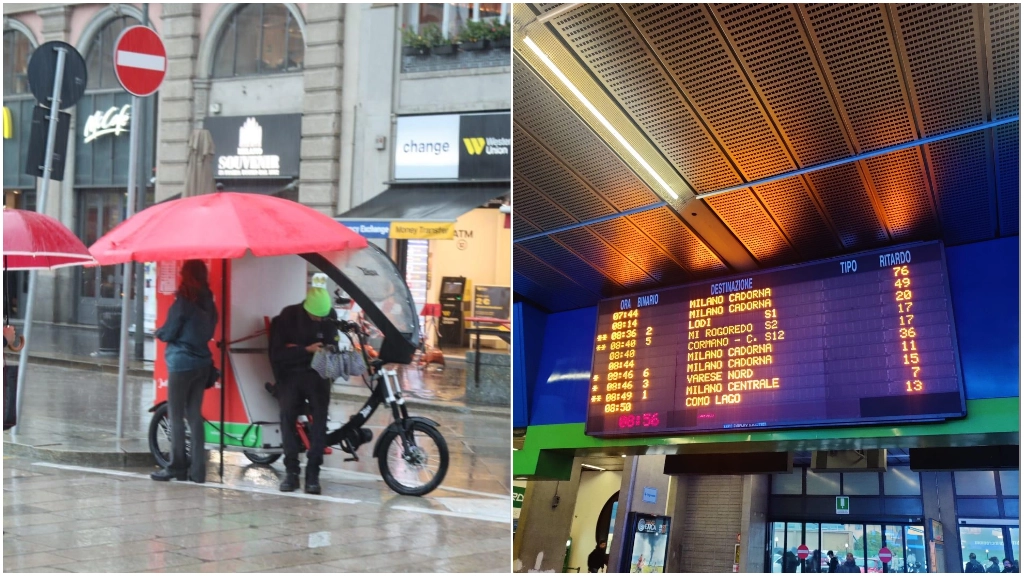 Una giornata di ordinari disagi per i pendolari alle prese con maltempo e treni guasti